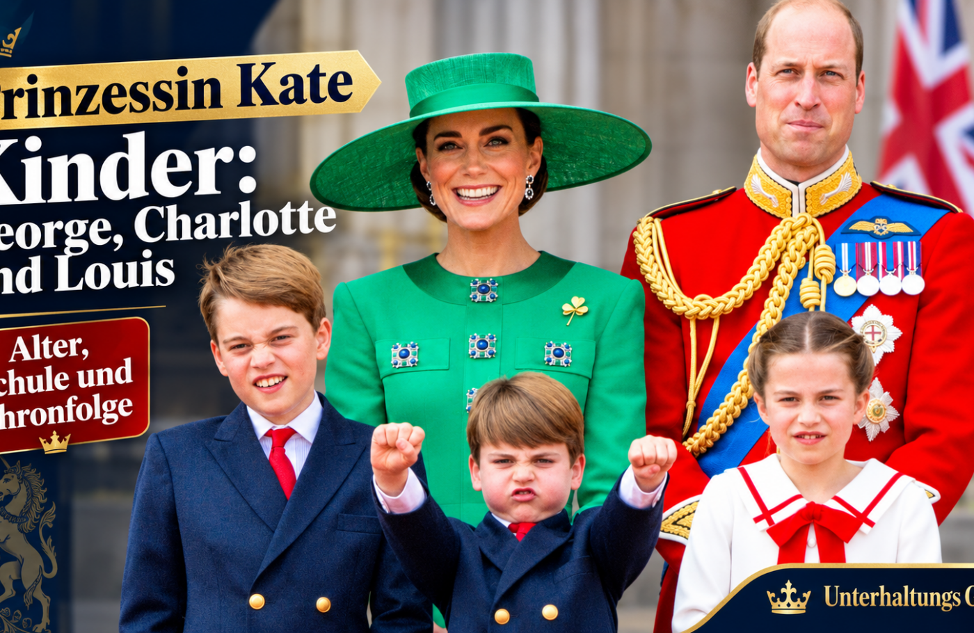 Prinzessin Kate Kinder: George, Charlotte und Louis – Alter, Schule, Thronfolge